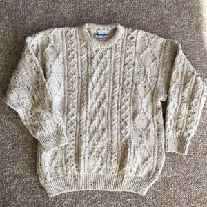 Arancrafts 100% wool fisherman’s sweater vintage
